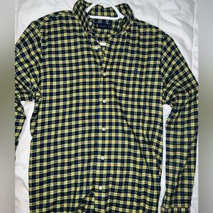 Polo Ralph Lauren Yellow and Blue Plaid Button Down